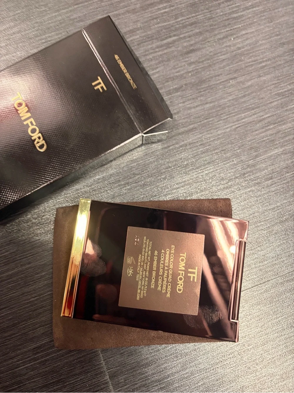Tom Ford Eye Color Quad Creme Palette 46 Ember Bronze 0.18 Ounce - New In Box